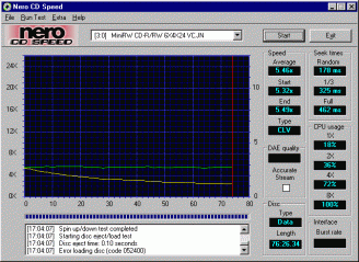 Acer CRW 6424MU CDspeed data