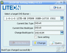 LiteOn SOHW-1673S - BookType DVD+R OK