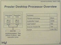 Popis procesoru s kódovým jménem Presler