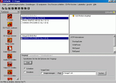 CDRWIN 5.0 screenshot