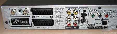 Panasonic DMR-EH50 - zadní panel konektory