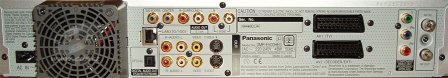Panasonic DMR-E500H zadní panel