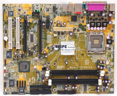 VIA VT5871A (deska pro platformu Intel s chipsetem VIA PT894 Pro