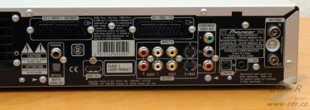 Pioneer DVR-920H - zadní panel