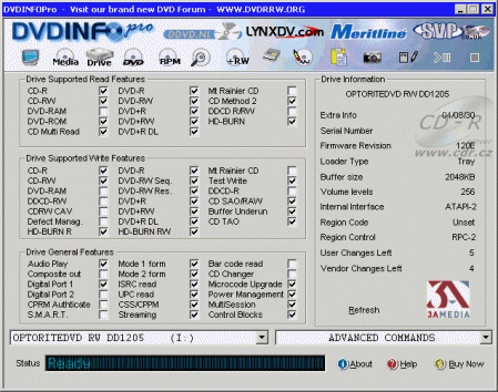 Optorite DD1205 - DVDinfo Pro
