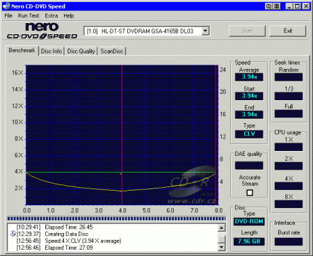 LG GSA-4165B - CDspeed zápis DVD-R DL 4× book -ROM