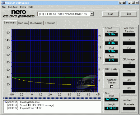 LG GWA-4161B - CDspeed zápis DVD-RW