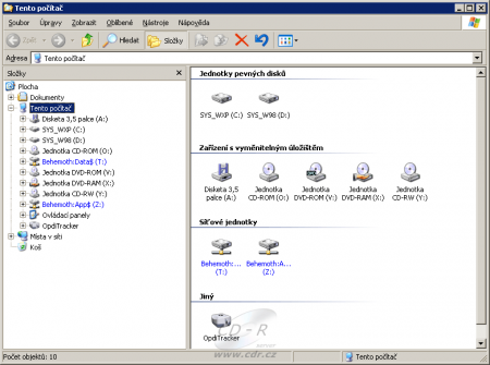 OpdiTracker v průzkumníku systému Windows