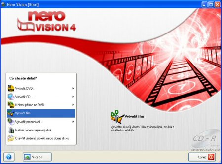 Nero 7 Premium - Vision 4 úvodní okno