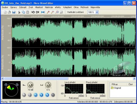 Nero 7 Premium - WaveEditor 3 přehrávání