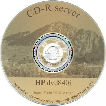 HP dvd840i - CD-R potištěné LightScribe