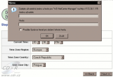 NetCenter: výzva pro zadání jména a hesla