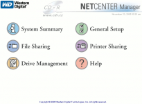 NetCenter: úvodní menu