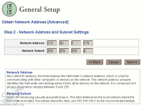 NetCenter: ruční volba IP adresy a masky podsítě