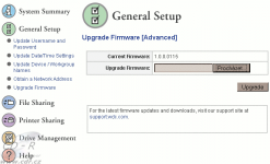 NetCenter: upgrade firmware