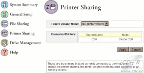 NetCenter: detekovaná tiskárna