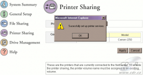 NetCenter: přidání tiskárny do systému