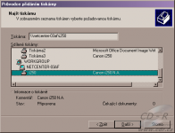 NetCenter: instalace tiskárny jako síťové ve Windows XP