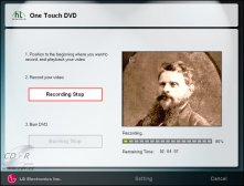 One Touch DVD Wizard - nahrávání