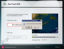 One Touch Recording Wizard - zastavení