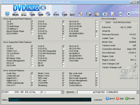 Sony DW-Q78A - DVDinfo Pro
