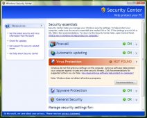 Vista build 5270: Security Center