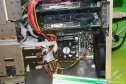 PC case G530: Detail umístění chladiče procesoru a pevných disků
