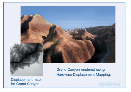 Grand Canyon vytvořený pomocí Hardware Displacement Mapping