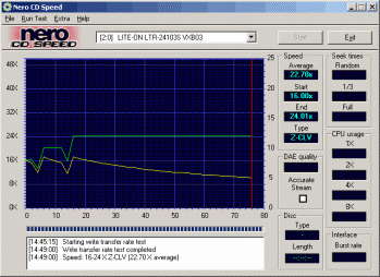 LiteOn LTR-24103S CDspeed CD-R