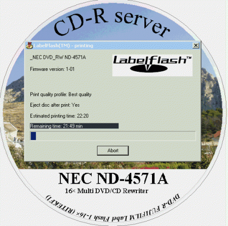 NEC ND-4571A - Nero LabelFlash