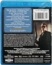 Druhá strana obalu Blu-ray video Terminator 2 - Judgment Day