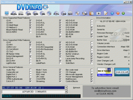 LG GBW-H10N - DVDinfo Pro