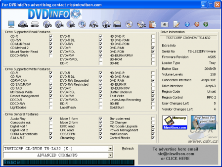 Screenshot programu DVD Info Pro