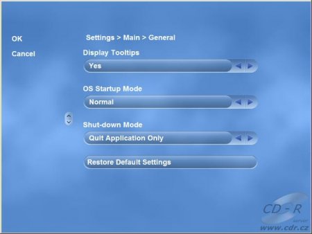 Creator 9 Media Experience - general settings