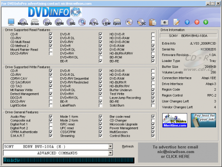 Sony BWU-100A - DVDinfo Pro