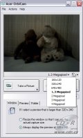 Screenshot programu Acer OrbiCam