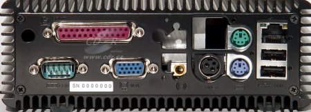 S625FC Car PC - zadní panel