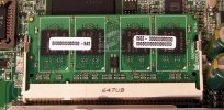 S631 uvnitř - SO-DIMM DDR2 paměť