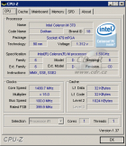 S625FC Car PC: CPU-Z - CPU - Celeron M