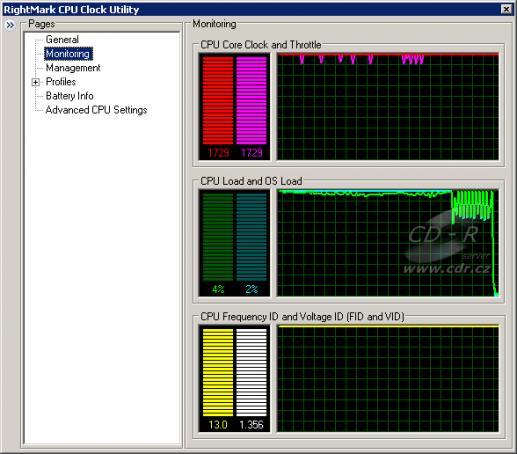 S631: Pentium M throttluje