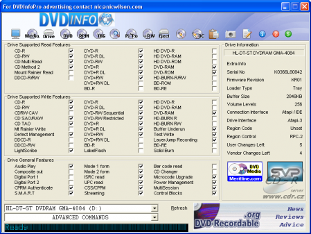 Screenshot programu DVD Info Pro