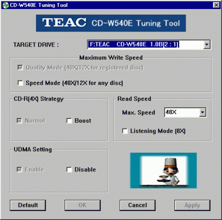 Teac CD-W540 TuningTool