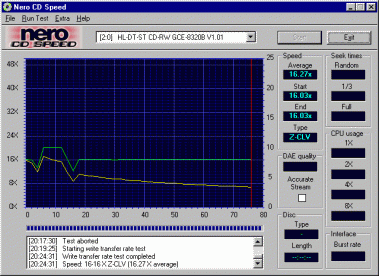 LG GCE-8320B čtení CD-R média EMTEC