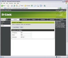 D-Link DNS-323, síť