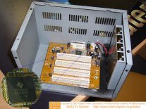 Externí PCI box Deca MG-P19014E - detail čipu TI XIO2000A