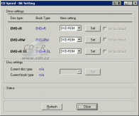 Nastavení Book Type v Nero CD-DVD Speed