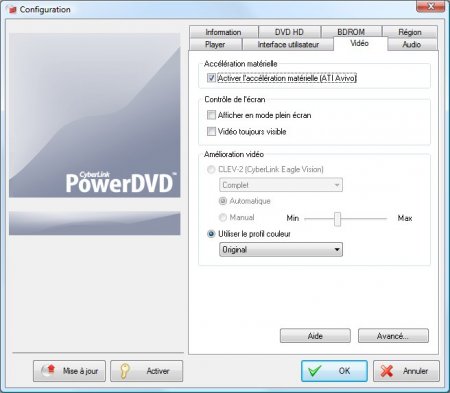 Radeony HD 2400 a 2600 v testech na internetu: AVIVO v PowerDVD