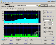 Samsung SH-S203B - CDspeed kvalita zápisu na DVD-RAM Maxell 12×