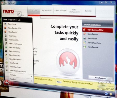Nero 8 - StarSmart Burning ROM Aplication List