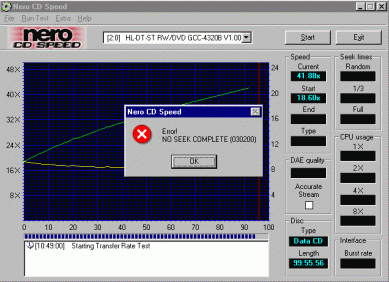 LG GCC-4320B CDspeed data 99 minut